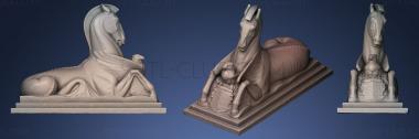 3D model Aquatic Sea Horse and Osprey (STL)