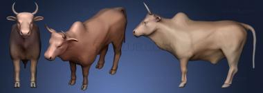 3D model Bull real time model (STL)