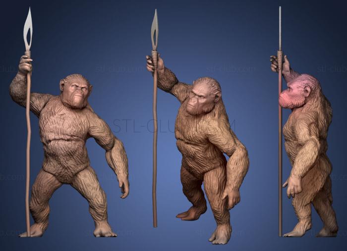 3D модель Цезарь обезьяна (STL)