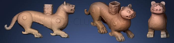 3D model Chinese Tiger 5th C BCE (STL)