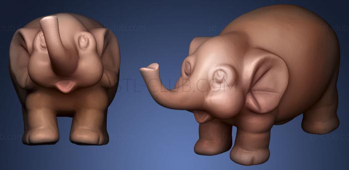 Elephant Figurine 3D