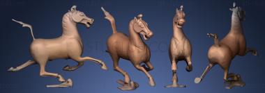 3D model Galloping horse treading on a flying swallow (STL)