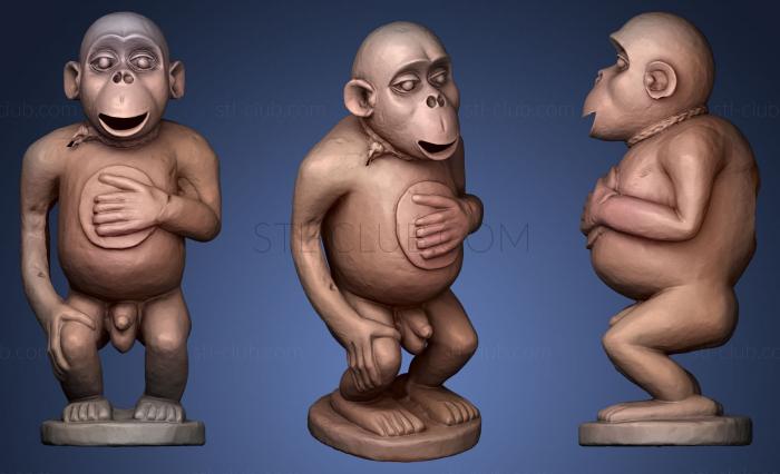 3D model Gorilla Figure of the Bulu Fon (STL)