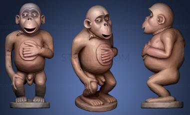 3D model Gorilla Figure of the Bulu Fon (STL)