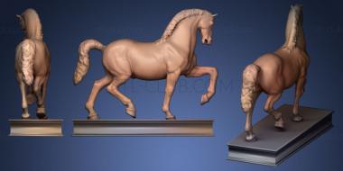 3D мадэль Лошадь Леонардо да Винчи (STL)