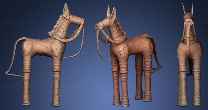 3D мадэль Металлическая фигурка лошади (STL)