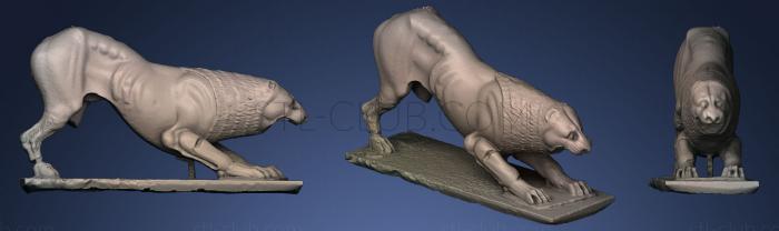 3D model Nereid monument lion (STL)