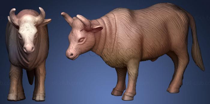 3D model Plastic Toy Bull RAW (STL)