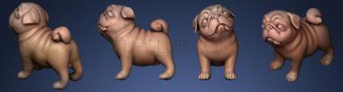 3D model Question Pug STL for 3D (STL)