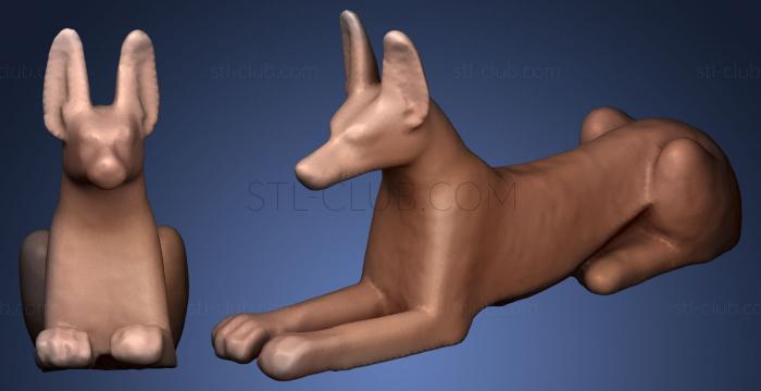 3D model Statuette of a Jackal (STL)