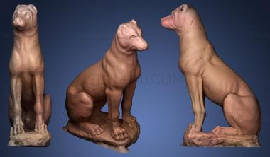3D model Tomb statue of a dog (STL)