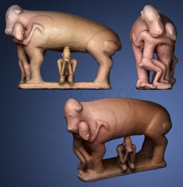 3D мадэль Терракотовая фигура Дженне Мали (STL)