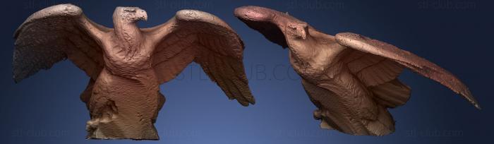 3D model Eagle from the Phillips Brooks Monument (STL)