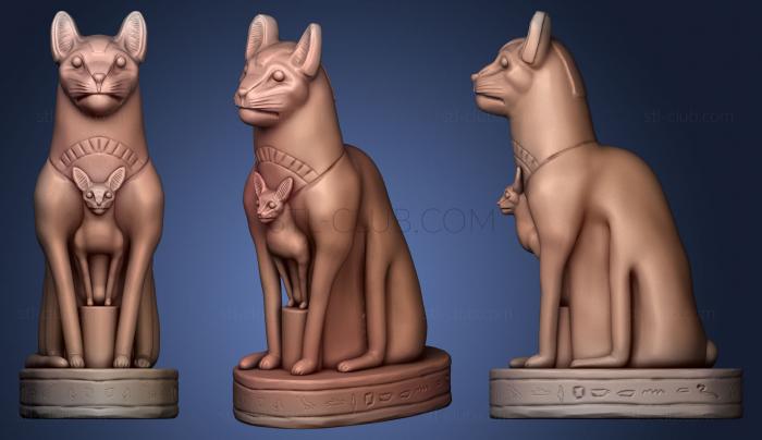 3D мадэль Статуя Египетской кошки (STL)
