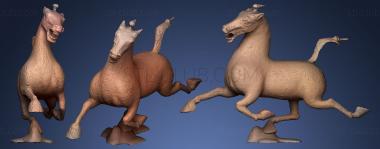 3D модель Летающий конь Кансу (STL)