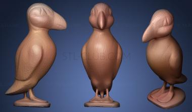 3D model Papageitaucher aus Holz Wood Puffin (STL)