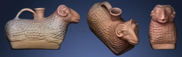 3D model Ram vessel in the form of a ram (STL)