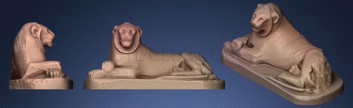 3D model The right Prudhoe lion (STL)