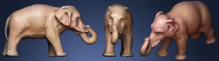 3D model Elephant Replica 1855  1905 Crane Co (STL)