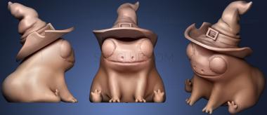 3D model Fred The Frog Butt Thicc Wizard (STL)