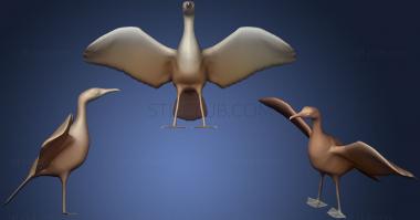3D model Great Cormorant blend (STL)