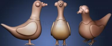3D model Kruuu!!  Dumb Pigeon Concept (STL)