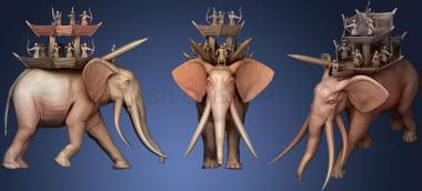 3D model Lotr Mumakil  Oliphaunt (STL)