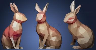 3D model Low Poly Easter Bunny3 (STL)