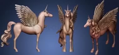 3D model Majestic Alicorn (Flying Unicorn) (STL)