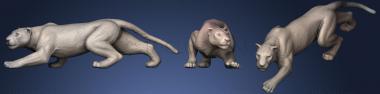 3D модель Пантера (женская версия) (STL)