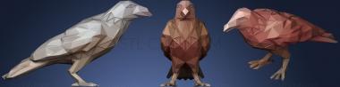 3D модель Параметрическая многоугольная ворона (STL)