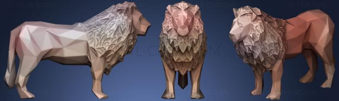 Polygonal Lion Parametric