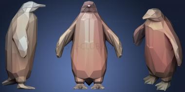 3D model Polygonal Penguin Parametric (STL)