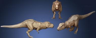 3D мадэль Полигональный Параметрический Тираннозавр (STL)