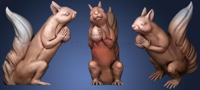 Squizzle! A Supports Free Squirrel Sculpt