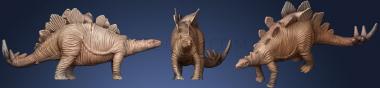 3D мадэль Динозавр стегозавр (STL)