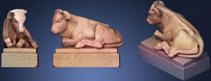 3D model Stier Kunststein Berlin (STL)