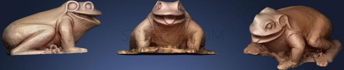 Stone Frog Sculpture