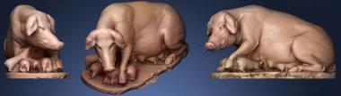 3D мадэль Лаврентийская свинья (римская статуя) (STL)
