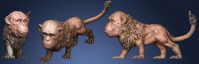 3D model The Roaring Lion Drag Monkey   Ankank (STL)