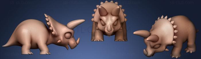 Cartoon Triceratops Horridus