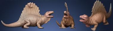 3D модель Диметродон или спинозавр (STL)