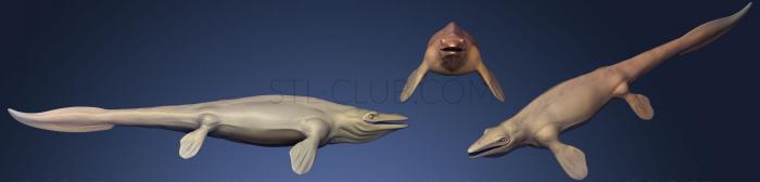 3D model Mosasaurus Hoffmannii (STL)