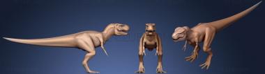 3D модель Молодой Тираннозавр Рекс (STL)