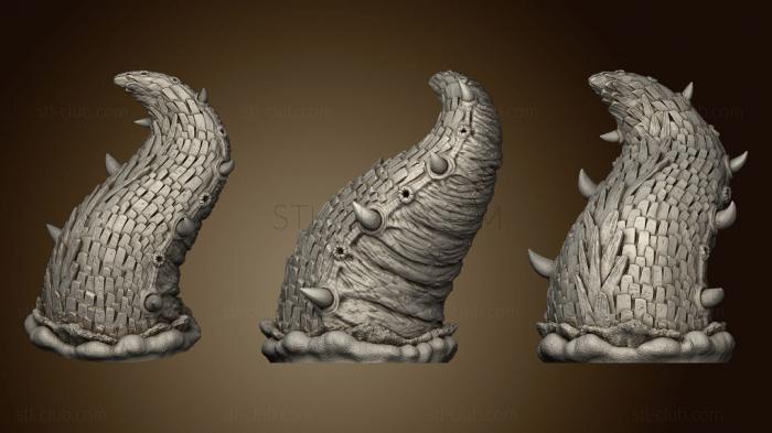 3D model Ancient Worm Tail (STL)