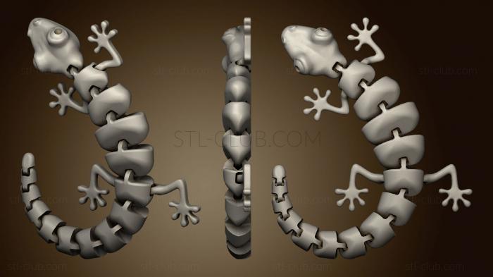 3D мадэль Сочлененная Ящерица гибкая (STL)