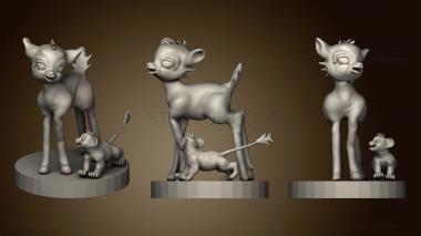 3D model Bambi & Simba (STL)