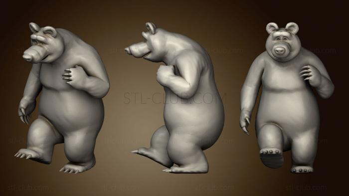 3D мадэль Мишка из Маша и медведь (STL)