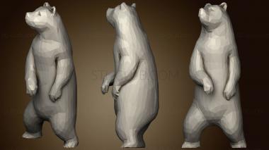 3D модель Медвежий Лоуполи (STL)