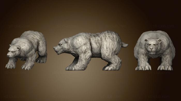3D модель Медведь Стоит (STL)